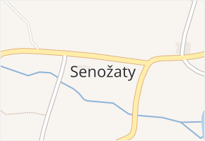 Senožaty v obci Senožaty - mapa části obce
