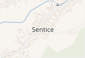 Sentice v obci Sentice - mapa části obce