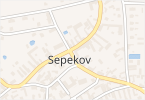 Sepekov v obci Sepekov - mapa části obce