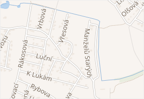 Blatouchová v obci Šestajovice - mapa ulice