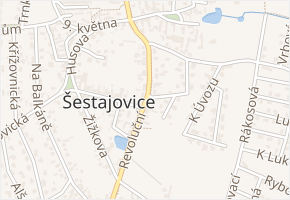 Diviznová v obci Šestajovice - mapa ulice