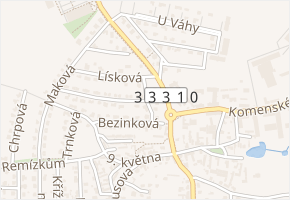 Hlohová v obci Šestajovice - mapa ulice