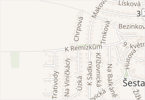 K Remízkům v obci Šestajovice - mapa ulice