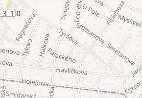 Krátká v obci Šestajovice - mapa ulice
