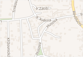 Luční v obci Šestajovice - mapa ulice