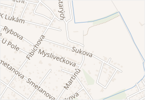 Sukova v obci Šestajovice - mapa ulice