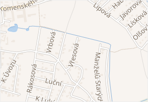 Vřesová v obci Šestajovice - mapa ulice