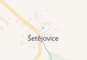 Šetějovice v obci Šetějovice - mapa části obce