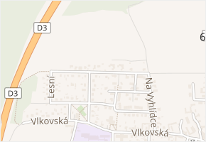 Horní v obci Ševětín - mapa ulice