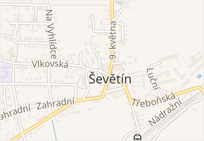 Lipová v obci Ševětín - mapa ulice