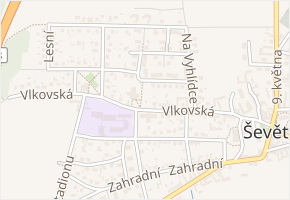 Vlkovská v obci Ševětín - mapa ulice