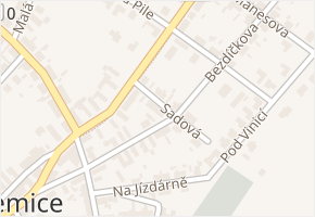 Bezdíčkova v obci Sezemice - mapa ulice