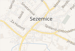 Jungmannova v obci Sezemice - mapa ulice