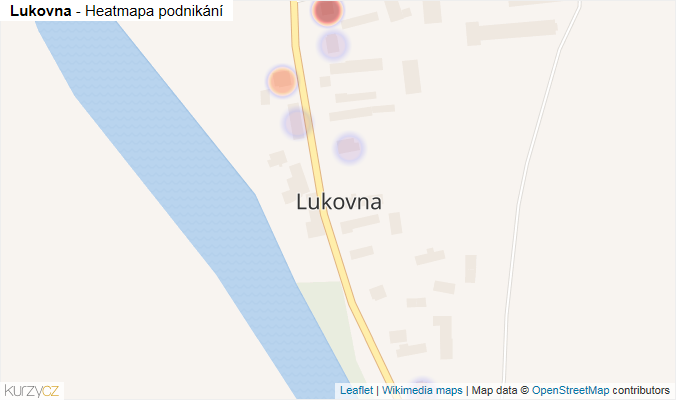 Mapa Lukovna - Firmy v části obce.