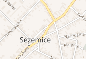 Masarykova v obci Sezemice - mapa ulice