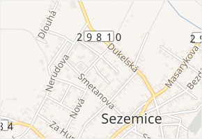 Nejedlého v obci Sezemice - mapa ulice