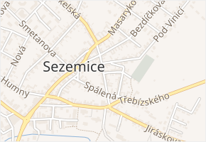Palackého v obci Sezemice - mapa ulice