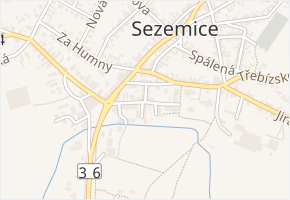 Tyršovo náměstí v obci Sezemice - mapa ulice