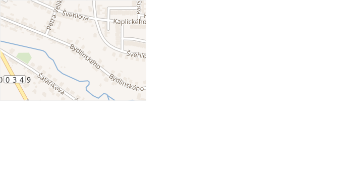 Bydlinského v obci Sezimovo Ústí - mapa ulice