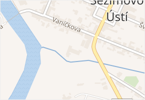 Dr. E. Beneše v obci Sezimovo Ústí - mapa ulice