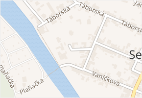 Klášterní v obci Sezimovo Ústí - mapa ulice