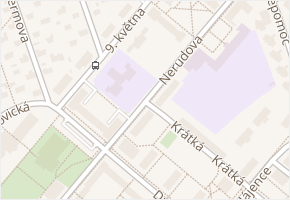 Nerudova v obci Sezimovo Ústí - mapa ulice