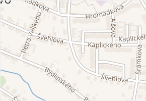 Švehlova v obci Sezimovo Ústí - mapa ulice