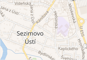 Vítkovecká v obci Sezimovo Ústí - mapa ulice
