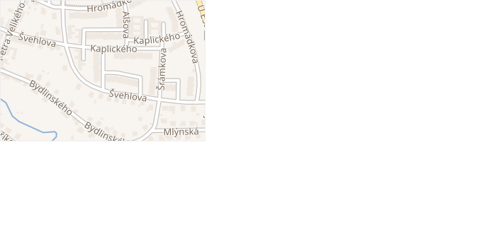 Vrchlického v obci Sezimovo Ústí - mapa ulice