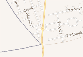 Řepná v obci Sibřina - mapa ulice