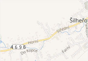Záhumenní v obci Šilheřovice - mapa ulice