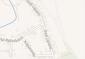Pod Lipami v obci Silůvky - mapa ulice