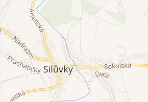 Trávníky v obci Silůvky - mapa ulice