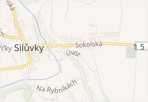 Úvoz v obci Silůvky - mapa ulice
