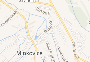 Buková v obci Šimonovice - mapa ulice