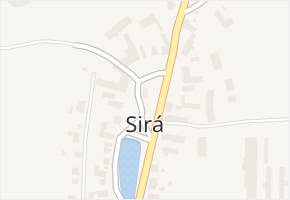 Sirá v obci Sirá - mapa části obce