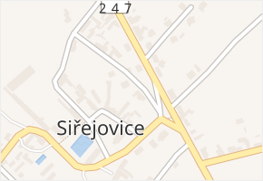 Siřejovice v obci Siřejovice - mapa části obce
