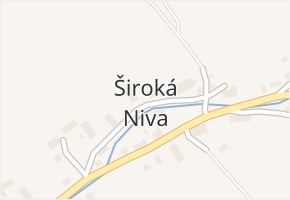 Široká Niva v obci Široká Niva - mapa části obce