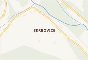 Skrbovice v obci Široká Niva - mapa části obce