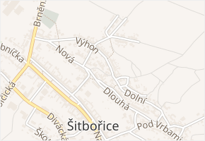 Úzká v obci Šitbořice - mapa ulice