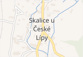 Skalice u České Lípy v obci Skalice u České Lípy - mapa části obce