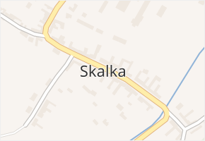 Skalka v obci Skalka - mapa části obce