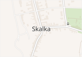 Skalka v obci Skalka - mapa části obce