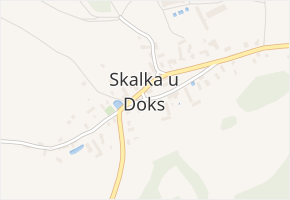 Skalka u Doks v obci Skalka u Doks - mapa části obce