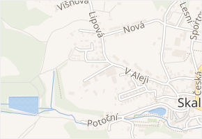 Hřbitovní v obci Skalná - mapa ulice