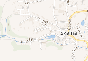 Sadová v obci Skalná - mapa ulice