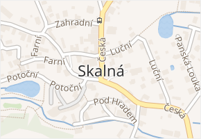 Skalná v obci Skalná - mapa části obce