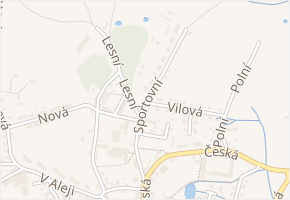 Sportovní v obci Skalná - mapa ulice
