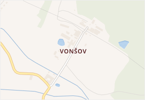 Vonšov v obci Skalná - mapa části obce