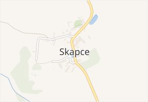 Skapce v obci Skapce - mapa části obce